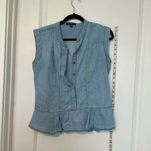 Denim top - pemblum style, light blue. Size L and seems to run a little small